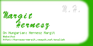 margit hernesz business card